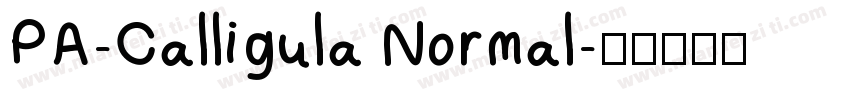 PA-Calligula Normal字体转换
